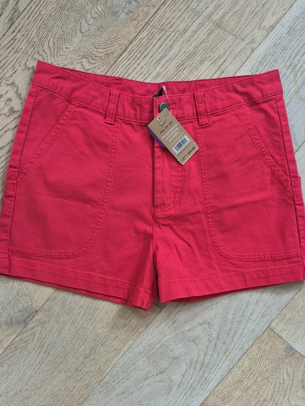 NWT Patagonia Red Casual Cotton Bermuda Shorts